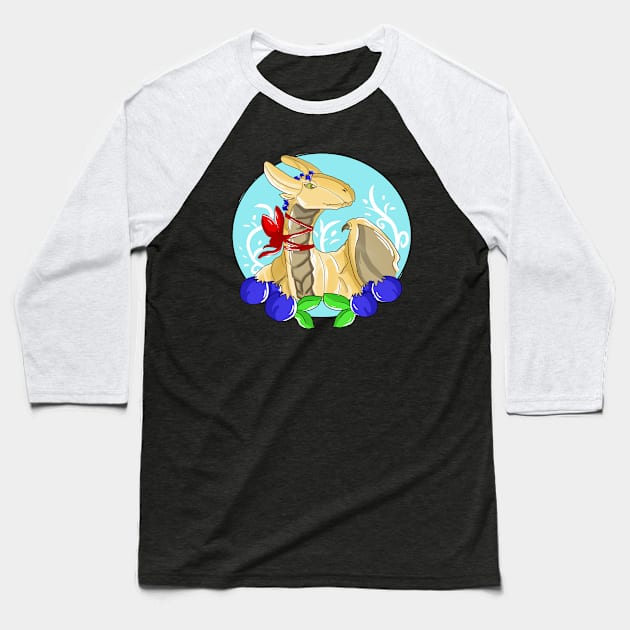 Foodie Dragon Baseball T-Shirt by Make_them_rawr